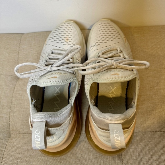 Nike Air Max 270 Light Bone Sesame Women Beige Sneakers US 8.5 DX8951-001 - Picture 3 of 7